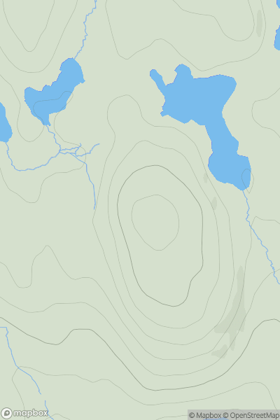 Thumbnail image for Beinn Bheag [Lewis and Nearby Islands] [NB221361] showing contour plot for surrounding peak
